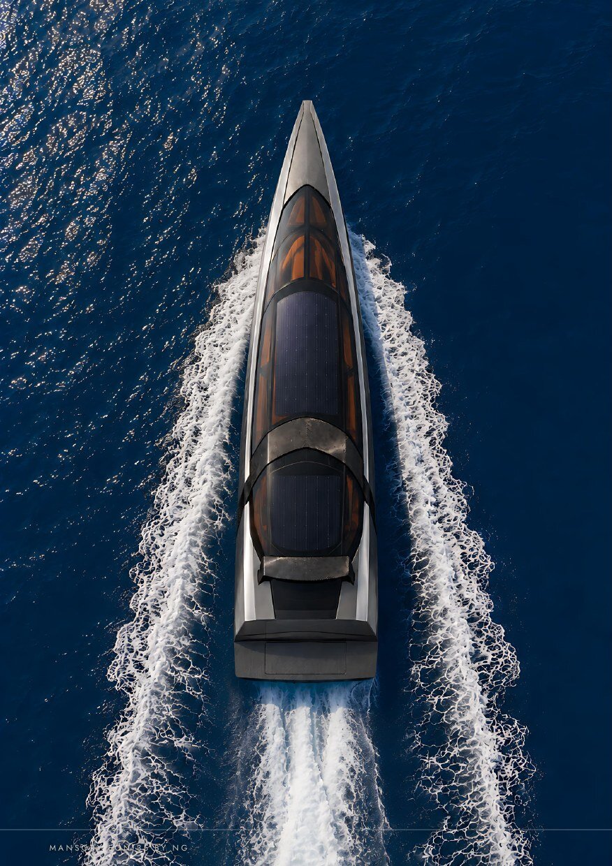 EON 35 aerial with wake